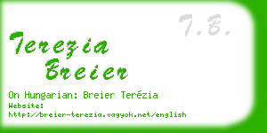 terezia breier business card